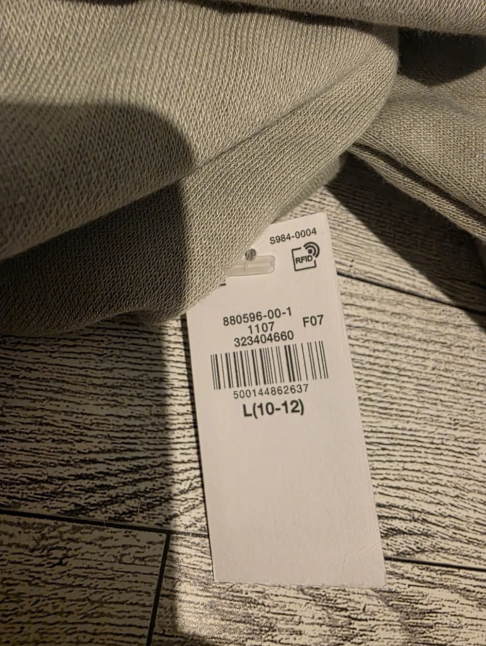 Old Navy Sage Green Pullover Hoodie with Colorful Pocket Graphic